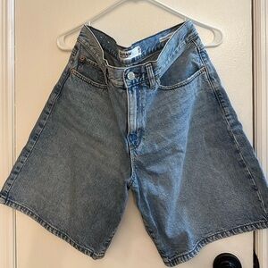 Garage Classic Blue Bermuda style skate Jean Shorts